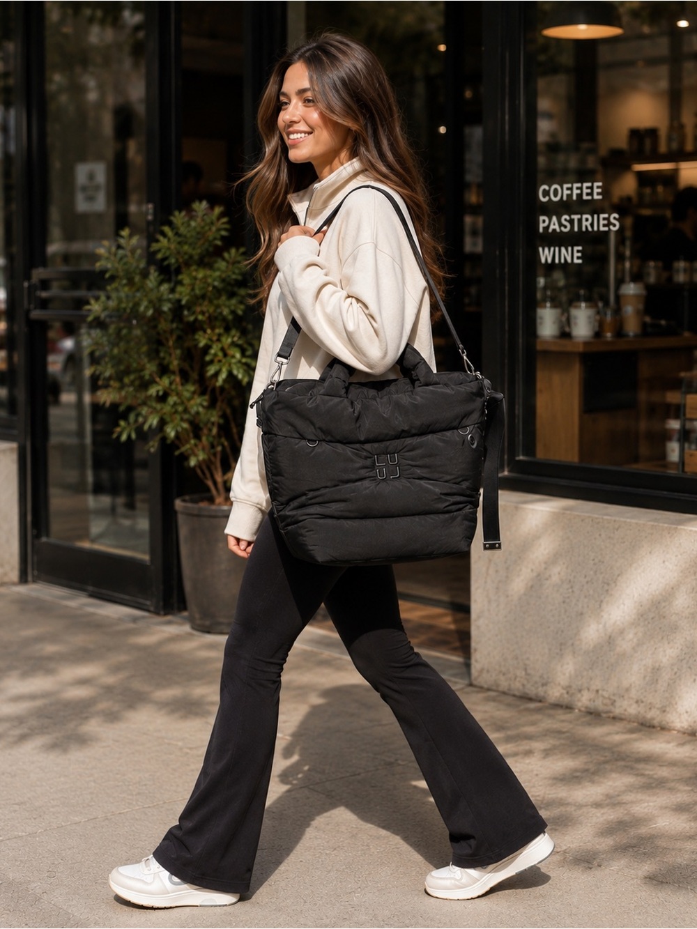 Lululemon On My Level Tote Puffy 15L Black NWT